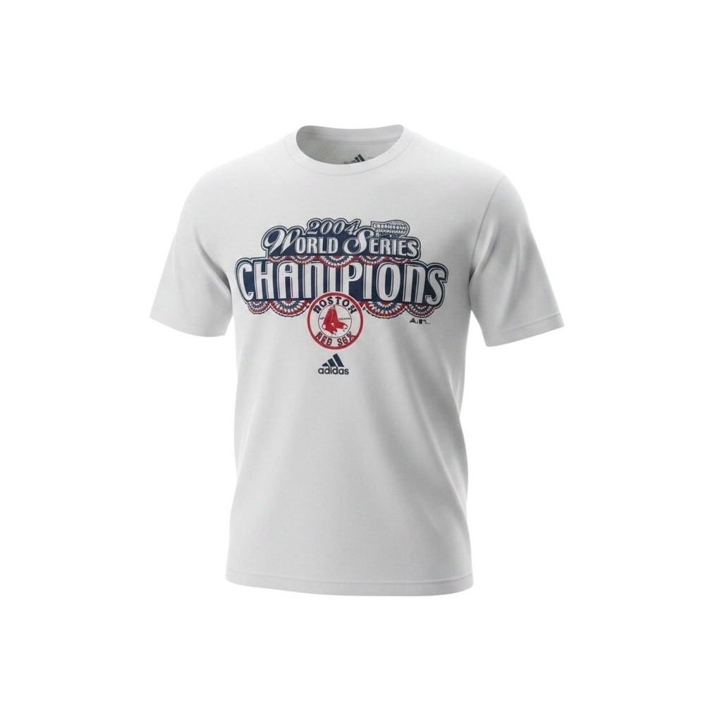 Vintage 2004 Boston Red Sox World Series Champions‎ Adidas T-Shirt White Large